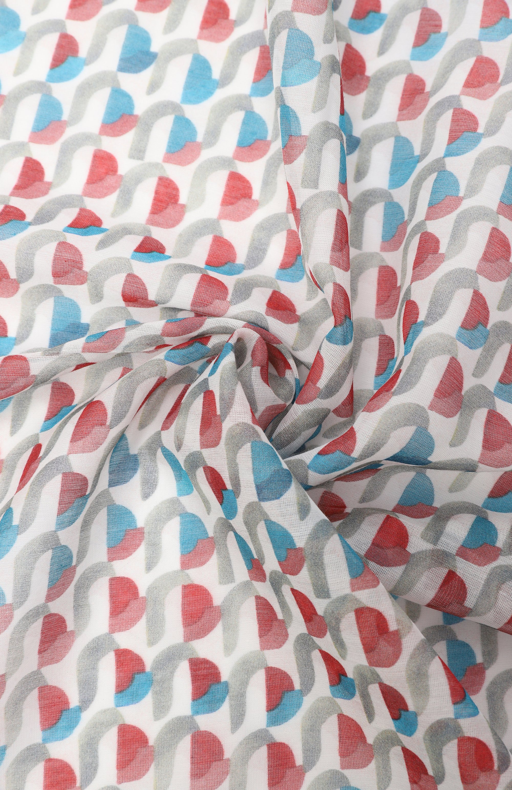 Платок из хлопка и шелка BOGLIOLI, арт. 20284/BEC953, фото 2