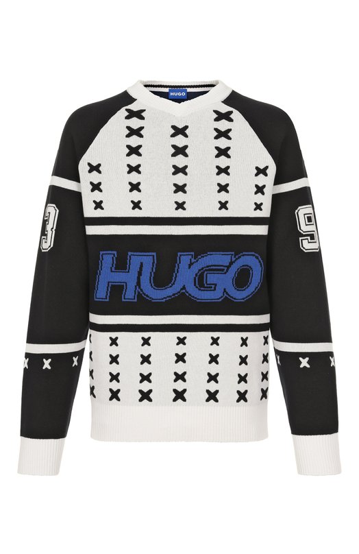 Пуловер HUGO Blue 50543775 Чёрно-белый 50543775