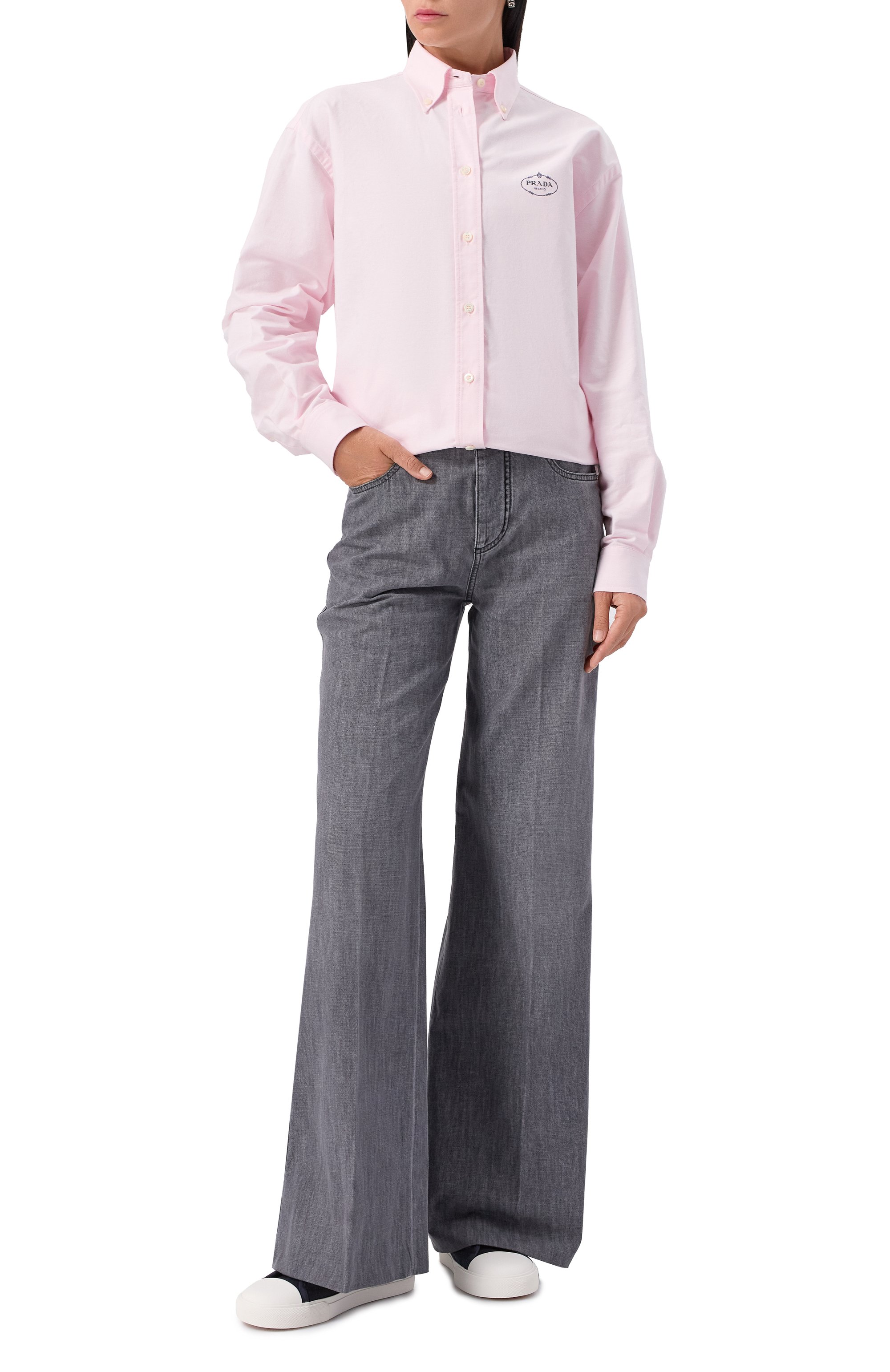 Текстильные кеды PRADA, арт. 1E958N/3T0B, фото 3