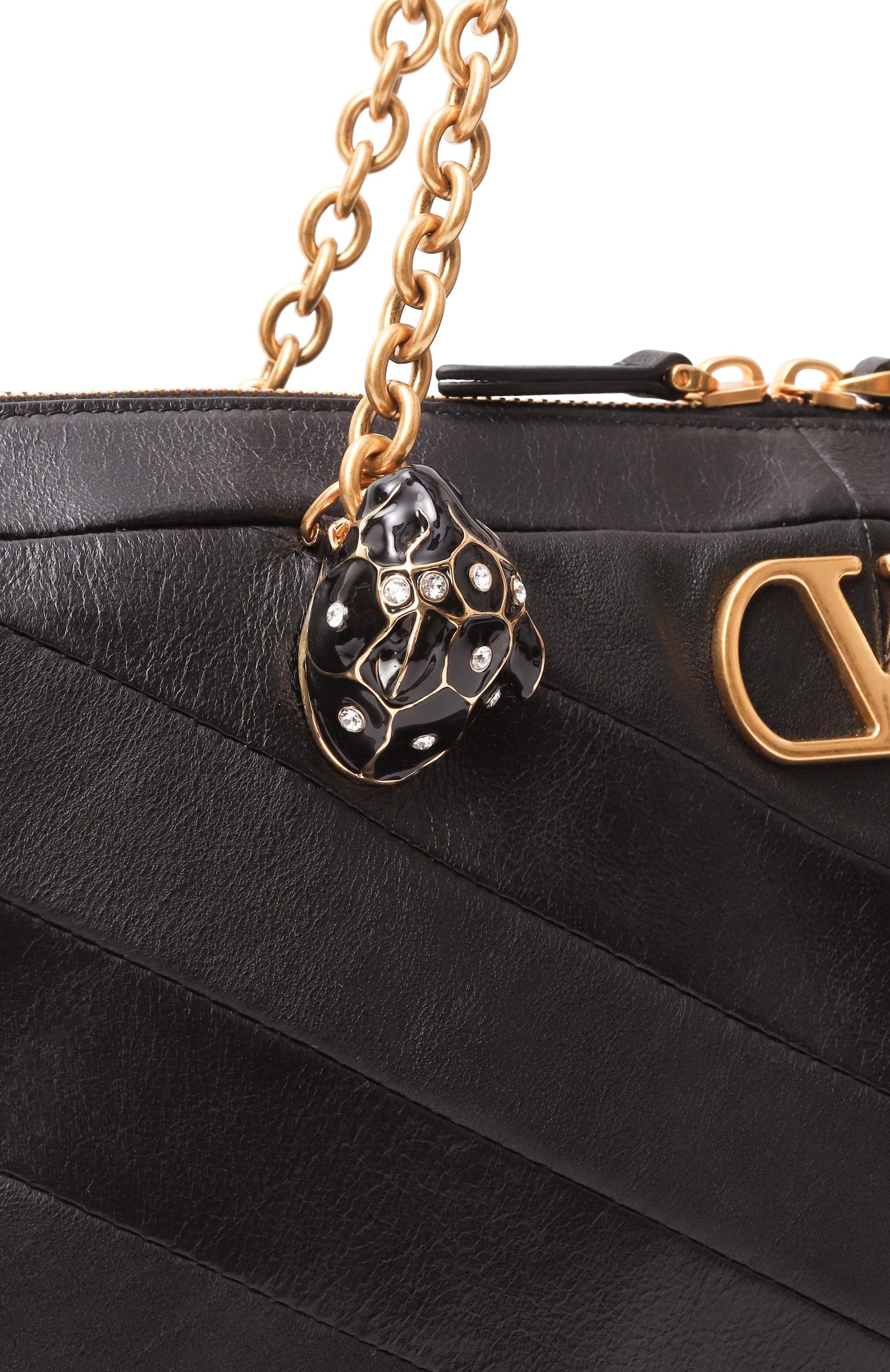 Сумка panthea medium VALENTINO черного цвета по цене 422000 руб., арт. 8W2B0S70/UYF, фото 4 Сумка panthea medium VALENTINO, арт. 8W2B0S70/UYF, фото 4