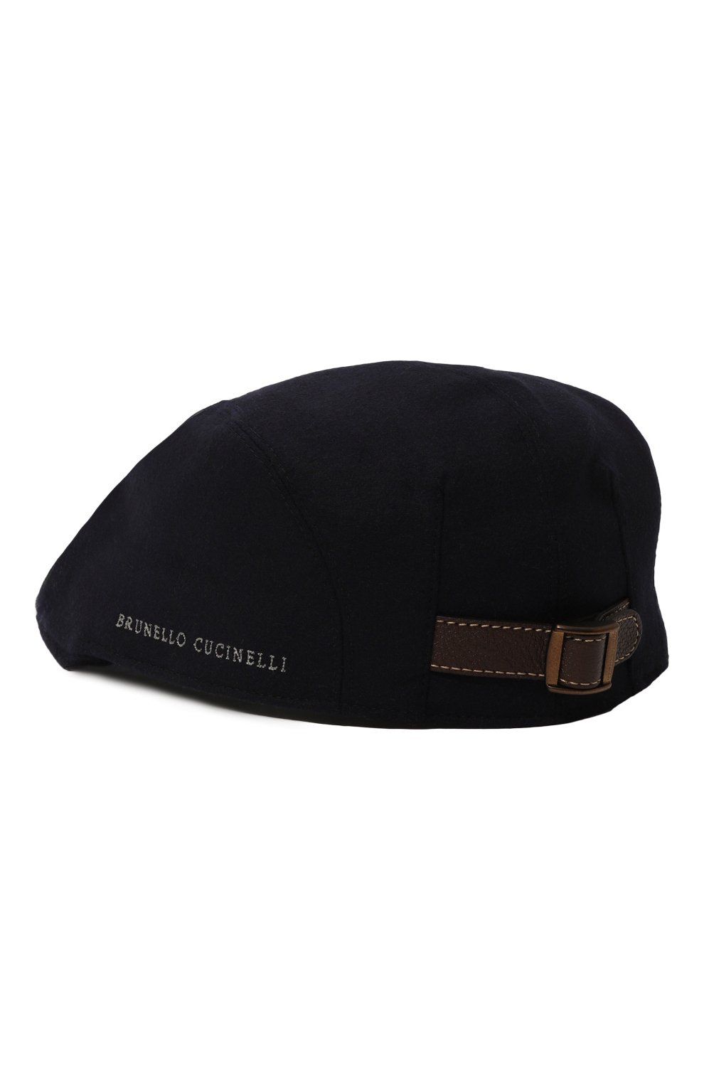 Шерстяная кепка BRUNELLO CUCINELLI темно-синего цвета по цене 63350 руб., арт. M038P9961, фото 2 Шерстяная кепка BRUNELLO CUCINELLI, арт. M038P9961, фото 2