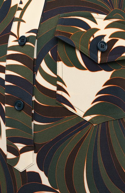 Платье из вискозы DRIES VAN NOTEN зеленого цвета по цене 128500 руб., арт. 202-18610-1377, фото 5 Платье из вискозы DRIES VAN NOTEN, арт. 202-18610-1377, фото 5