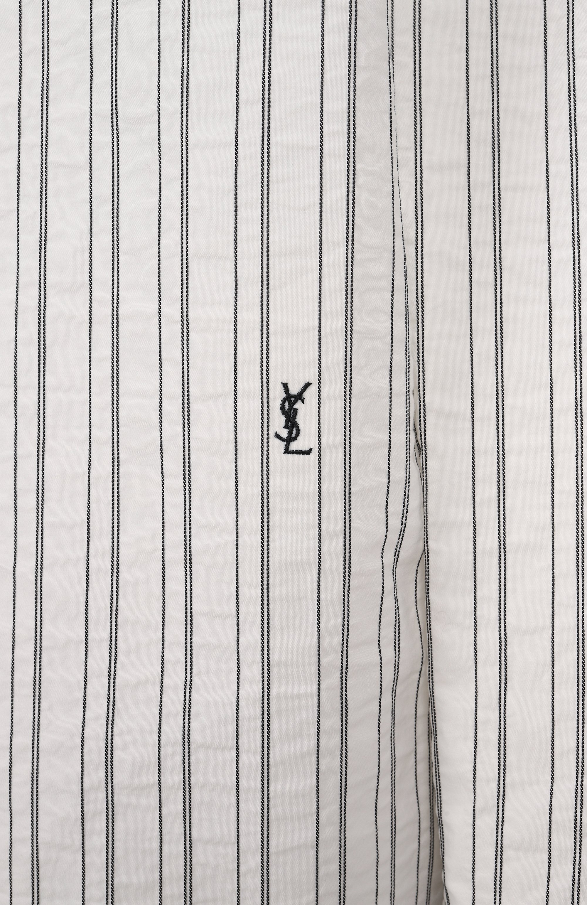 Хлопковая рубашка SAINT LAURENT, арт. 829703/Y6K54, фото 6