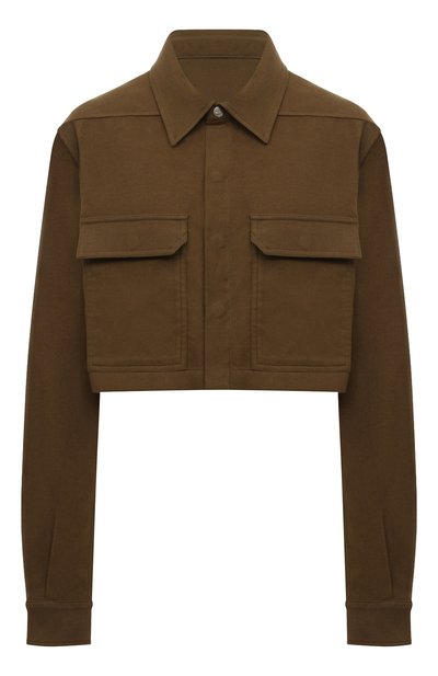 Женская хлопковая рубашка RICK OWENS, арт. RP02D3245/FL