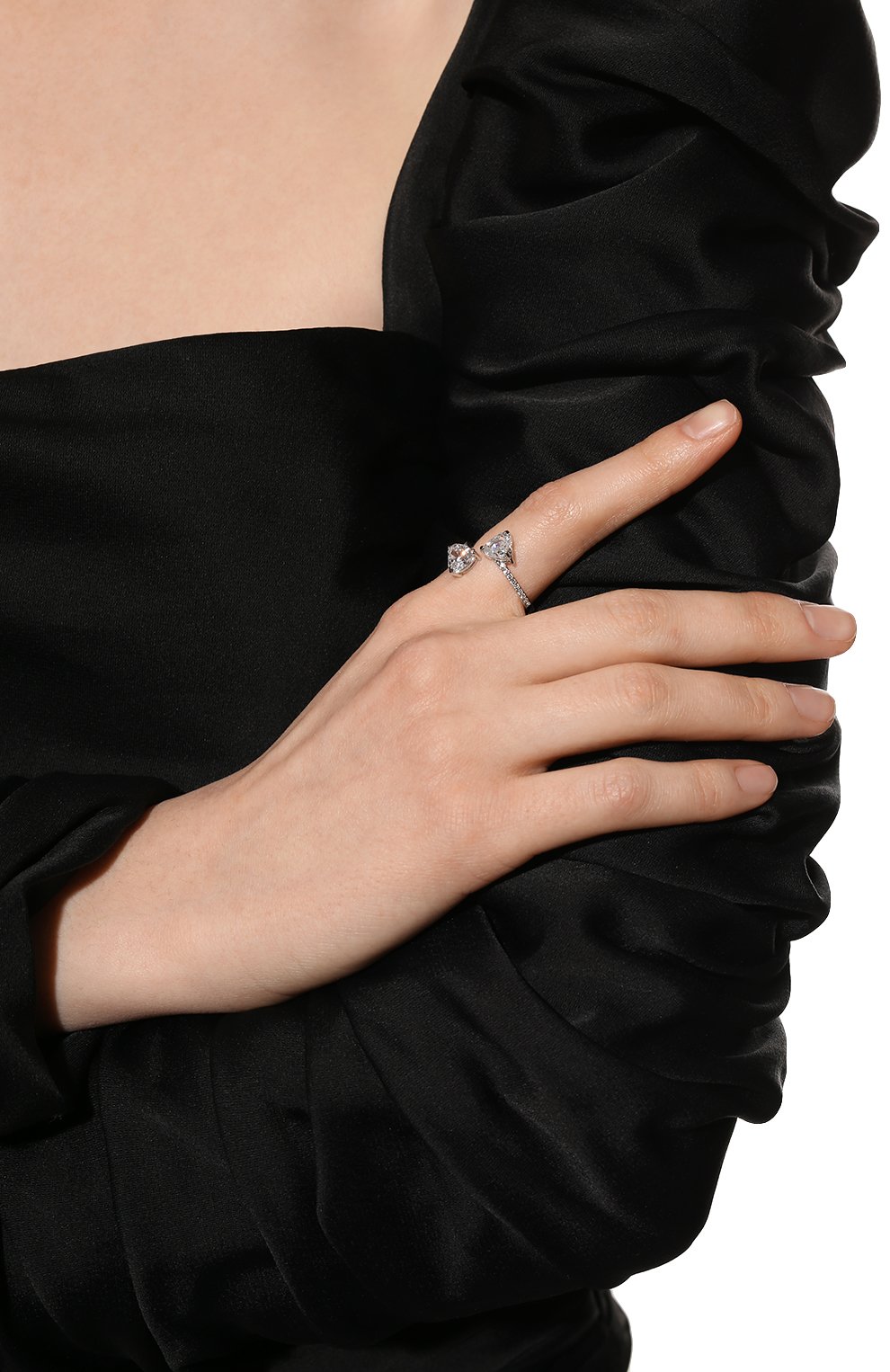 Кольцо attract soul heart SWAROVSKI серебряного цвета по цене 7600 руб., арт. 5535328, фото 2 Кольцо attract soul heart SWAROVSKI, арт. 5535328, фото 2