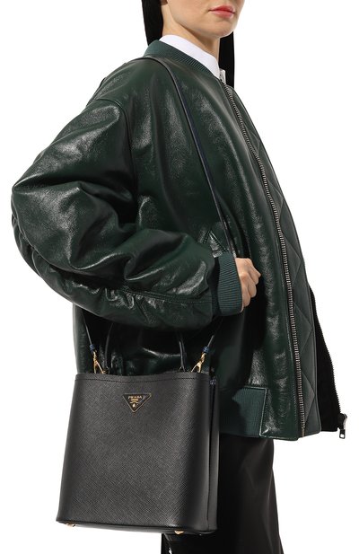 Сумка с отделкой из кожи каймана PRADA, арт. 1BA212-2EVL-F098P-OOO, фото 2