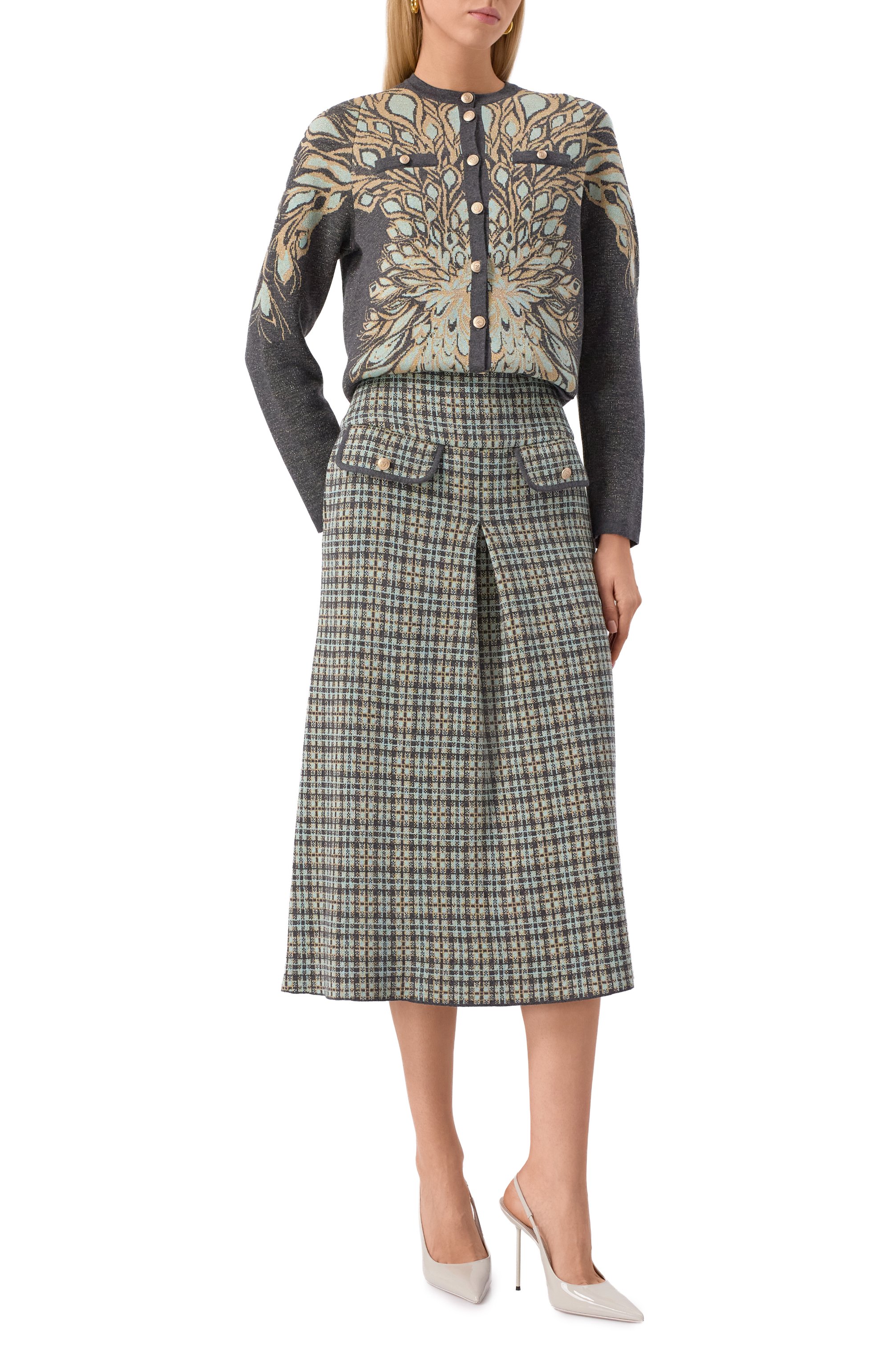 Юбка из шелка и кашемира FREEAGE, арт. W26.SK112.6039.502, фото 2