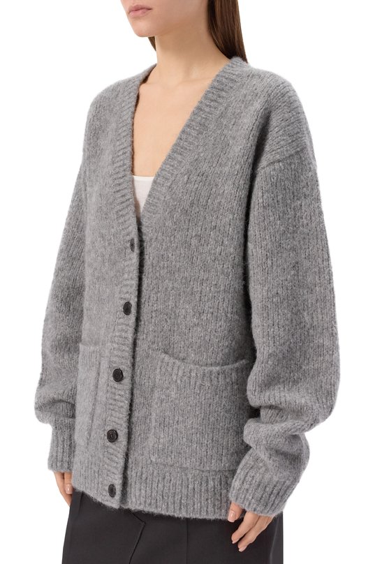 Шерстяной кардиган Dries Van Noten 252-011226-2709 Серый  252-011226-2709 Фото 3