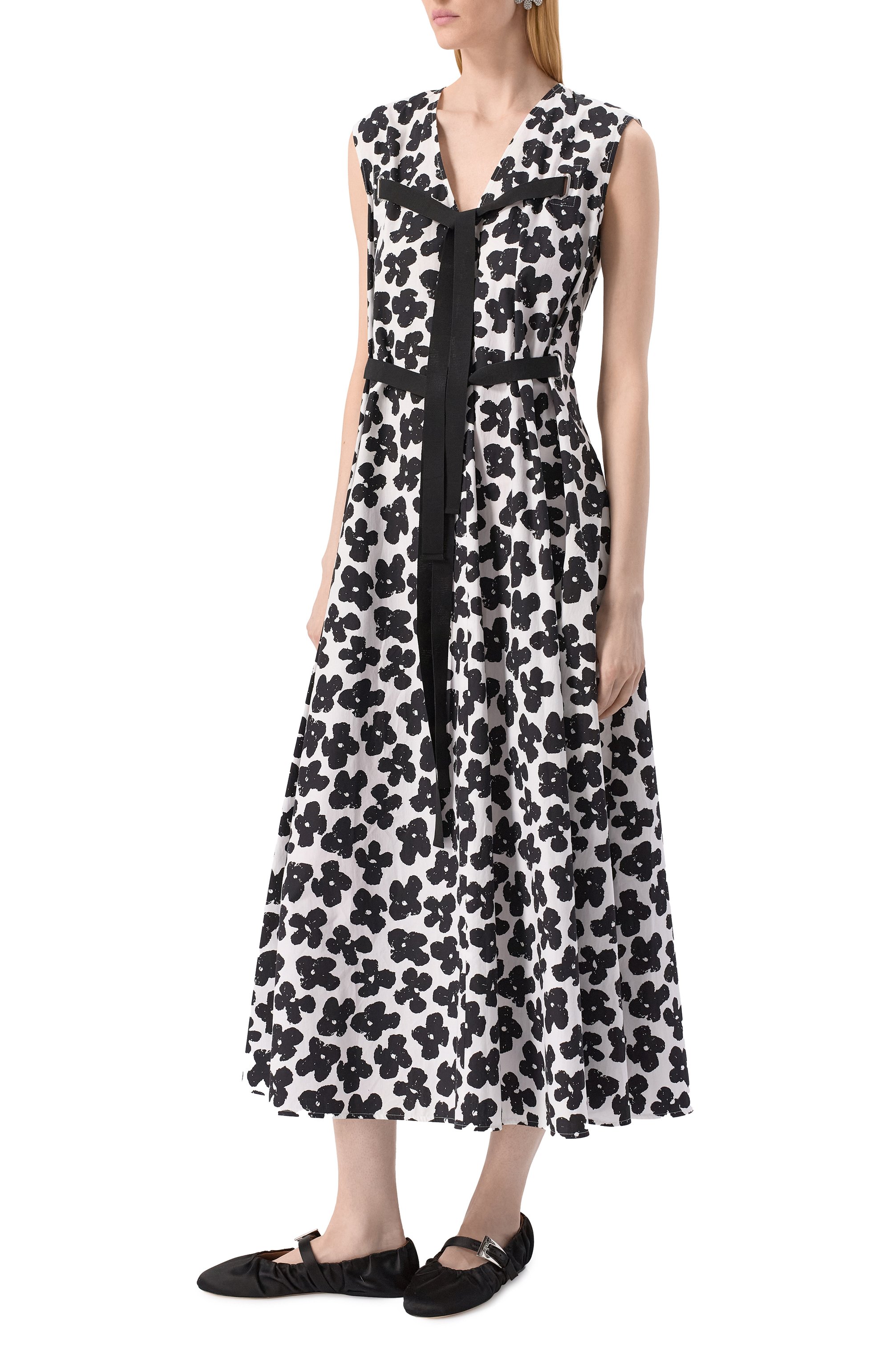 Хлопковое платье MSGM, арт. 3841MDA15A/257153, фото 3