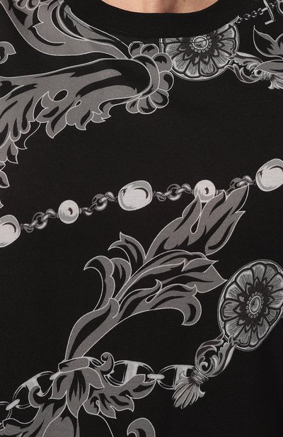 Хлопковая футболка VERSACE JEANS COUTURE, арт. 75GAH6S0/JS218, фото 5