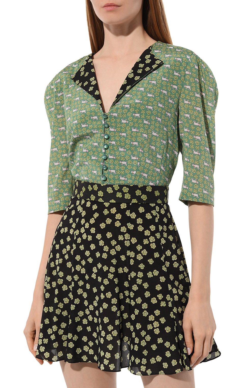 Шелковое платье ULYANA SERGEENKO, арт. ABC001SS22Ornella4639т21, фото 3