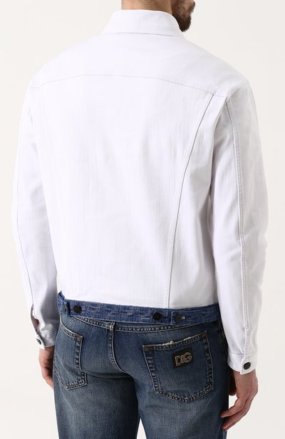 Джинсовая куртка с нашивкой FENDI, арт. FW0918 A1MT, фото 4