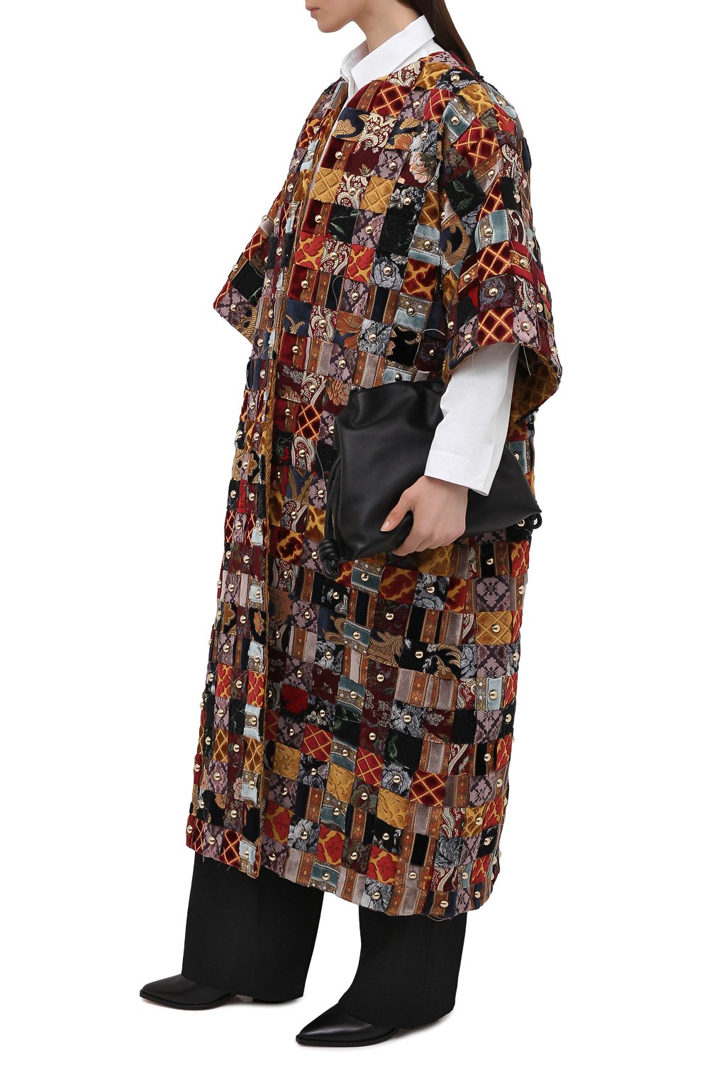 Пальто DOLCE & GABBANA разноцветного цвета по цене 1740000 руб., арт. F0AQ0T/G7YNQ, фото 2 Пальто DOLCE & GABBANA, арт. F0AQ0T/G7YNQ, фото 2