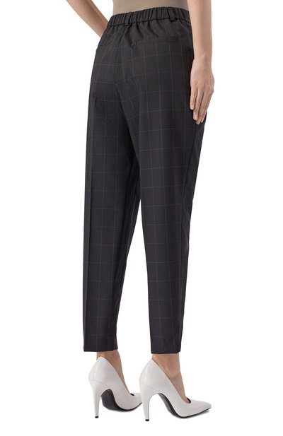 Шерстяные брюки NOBLE&BRULEE черного цвета по цене 53000 руб., арт. NB114/281022/9, фото 4 Шерстяные брюки NOBLE&BRULEE, арт. NB114/281022/9, фото 4