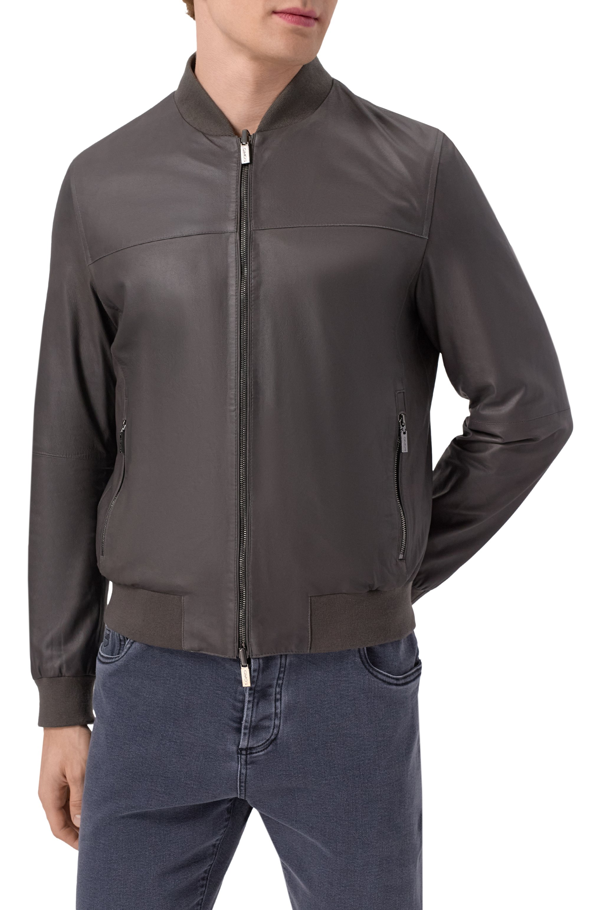 Двусторонний кожаный бомбер GIMO'S, арт. 5S20.1.090.90R/58, фото 3