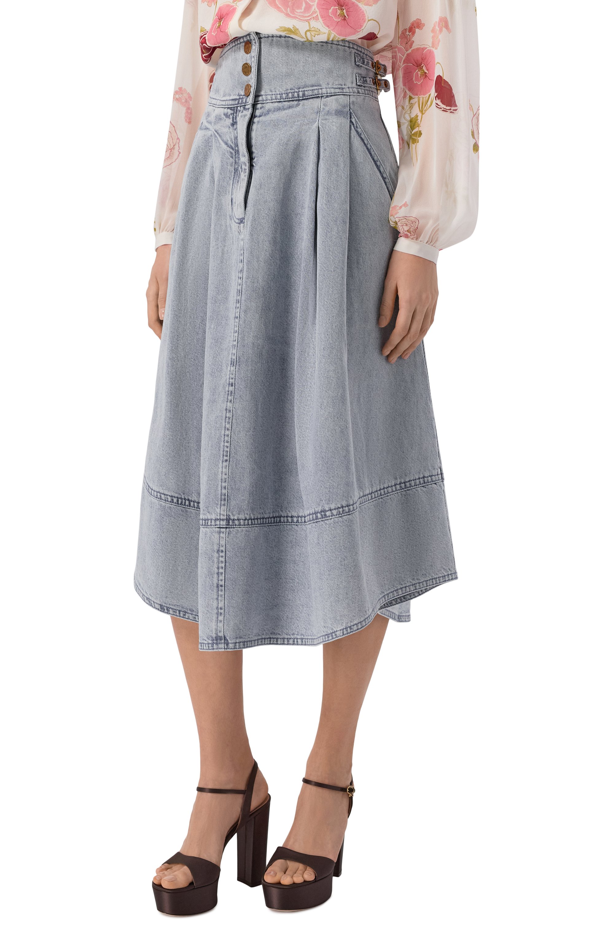 Джинсовая юбка ZIMMERMANN, арт. 6382SC26R, фото 3