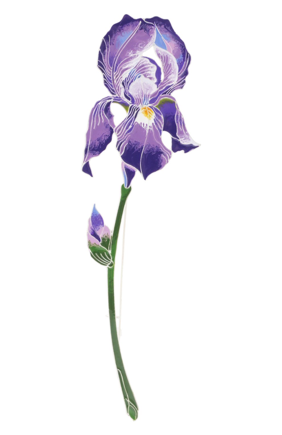 Брошь ирис РУССКИЕ САМОЦВЕТЫ, арт. 41486, фото 1