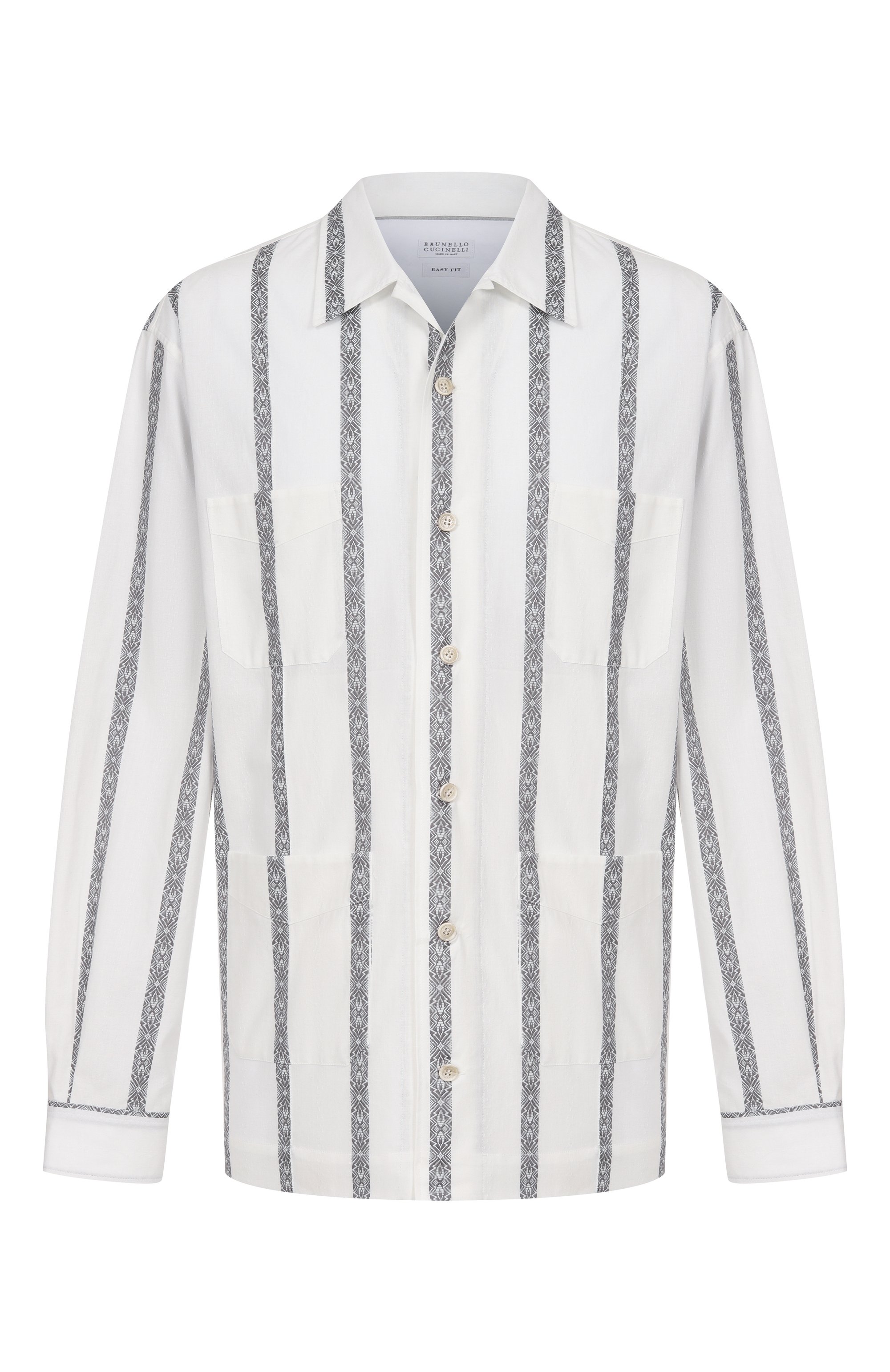 Хлопковая рубашка BRUNELLO CUCINELLI, арт. MM6790648, фото 1