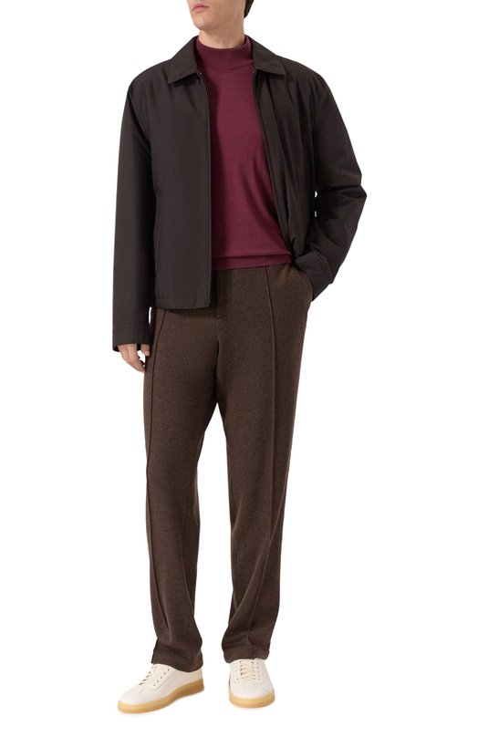Кашемировые брюки Kiton UFFPBRK0150G08 Коричневый  UFFPBRK0150G08 Фото 2