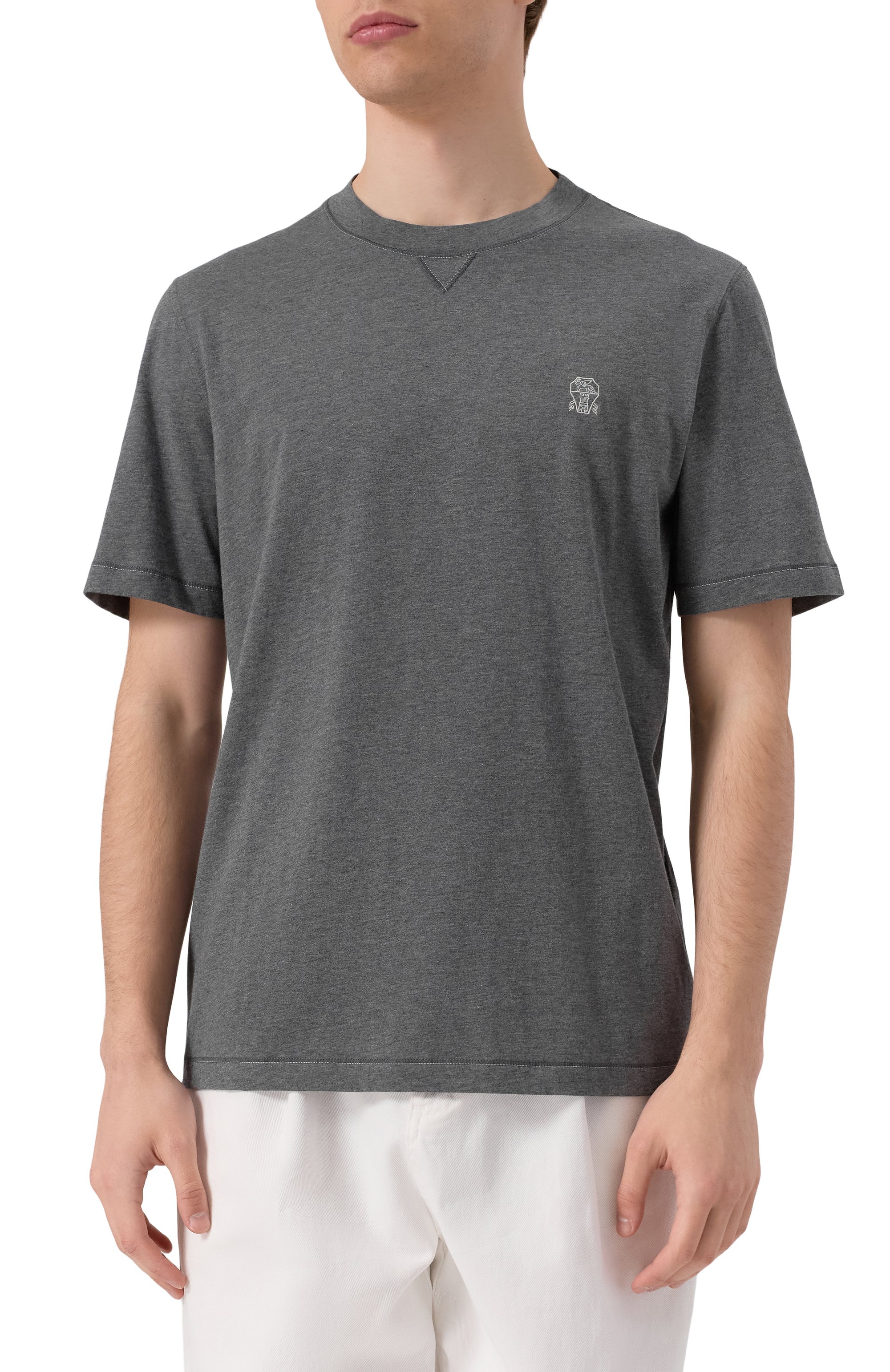 Хлопковая футболка BRUNELLO CUCINELLI, арт. M0B131328G, фото 3