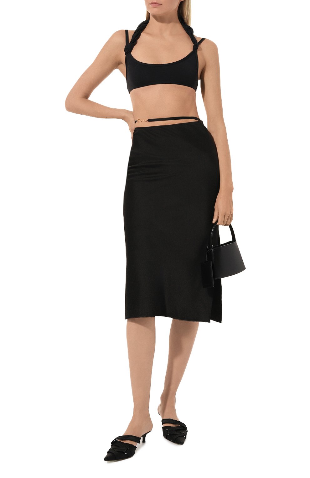 Юбка из вискозы JACQUEMUS, арт. 22H213SK009-1000, фото 2