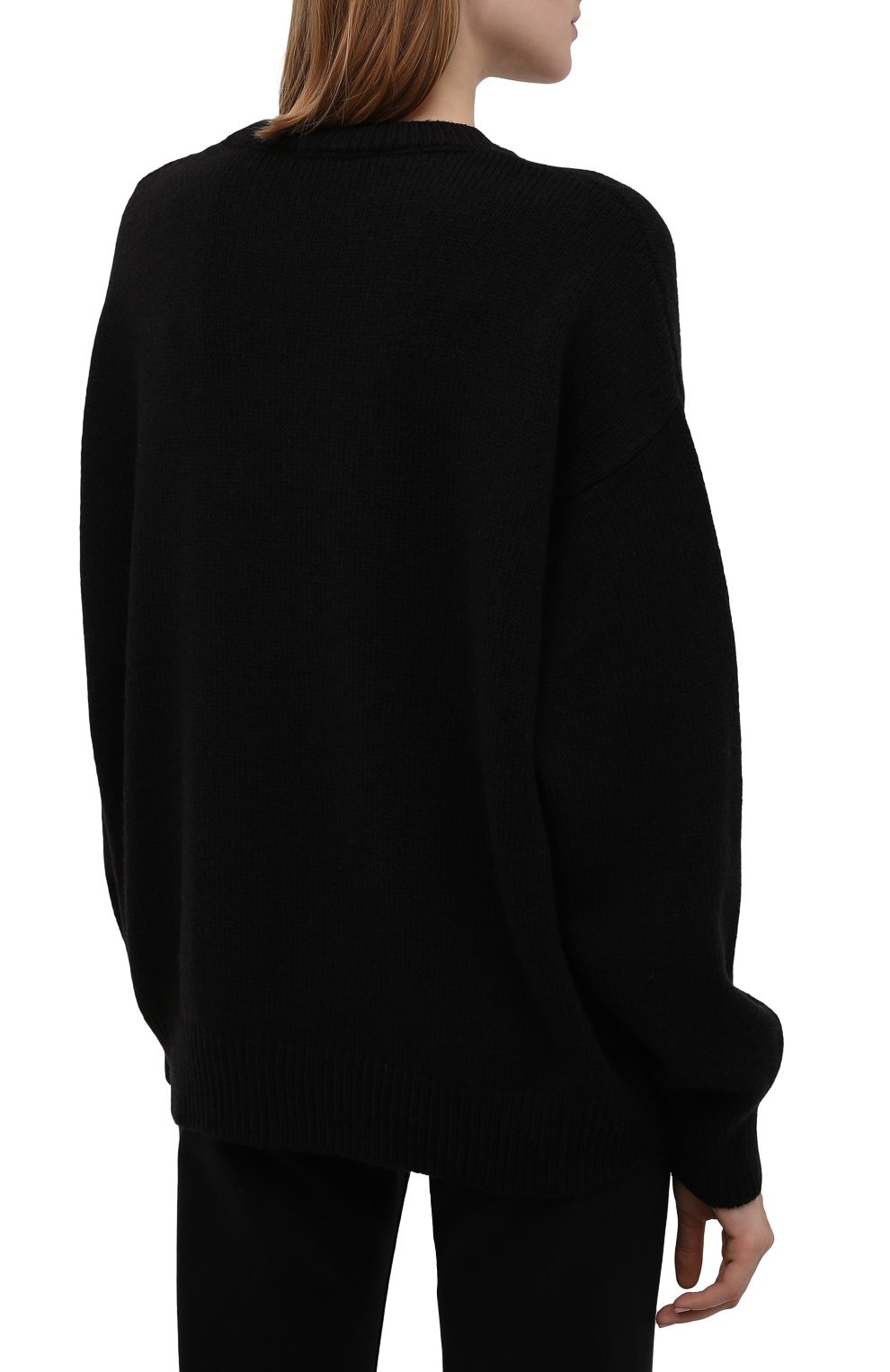 Шерстяной свитер MSGM черного цвета по цене 33450 руб., арт. 3141MDM148 217748, фото 4 Шерстяной свитер MSGM, арт. 3141MDM148 217748, фото 4