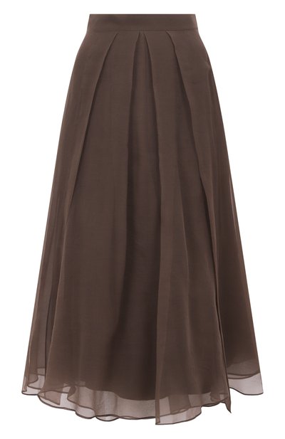 Женская шелковая юбка BRUNELLO CUCINELLI, арт. MP940G3875