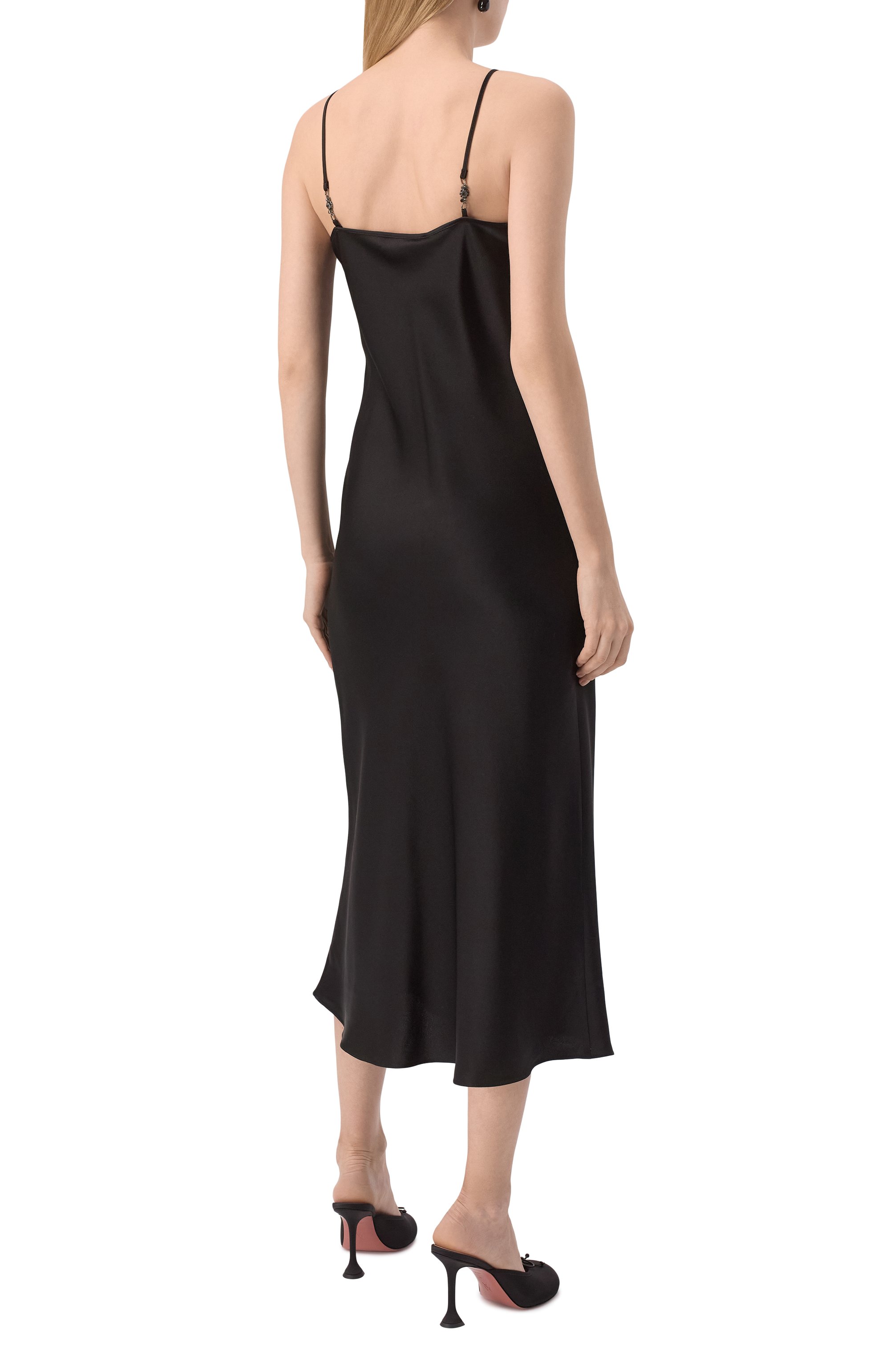 Атласное платье MAX MARA STUDIO, арт. RIVE, фото 4