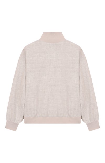 Бомбер изо льна и шерсти BRUNELLO CUCINELLI, арт. BW4820964B, фото 2