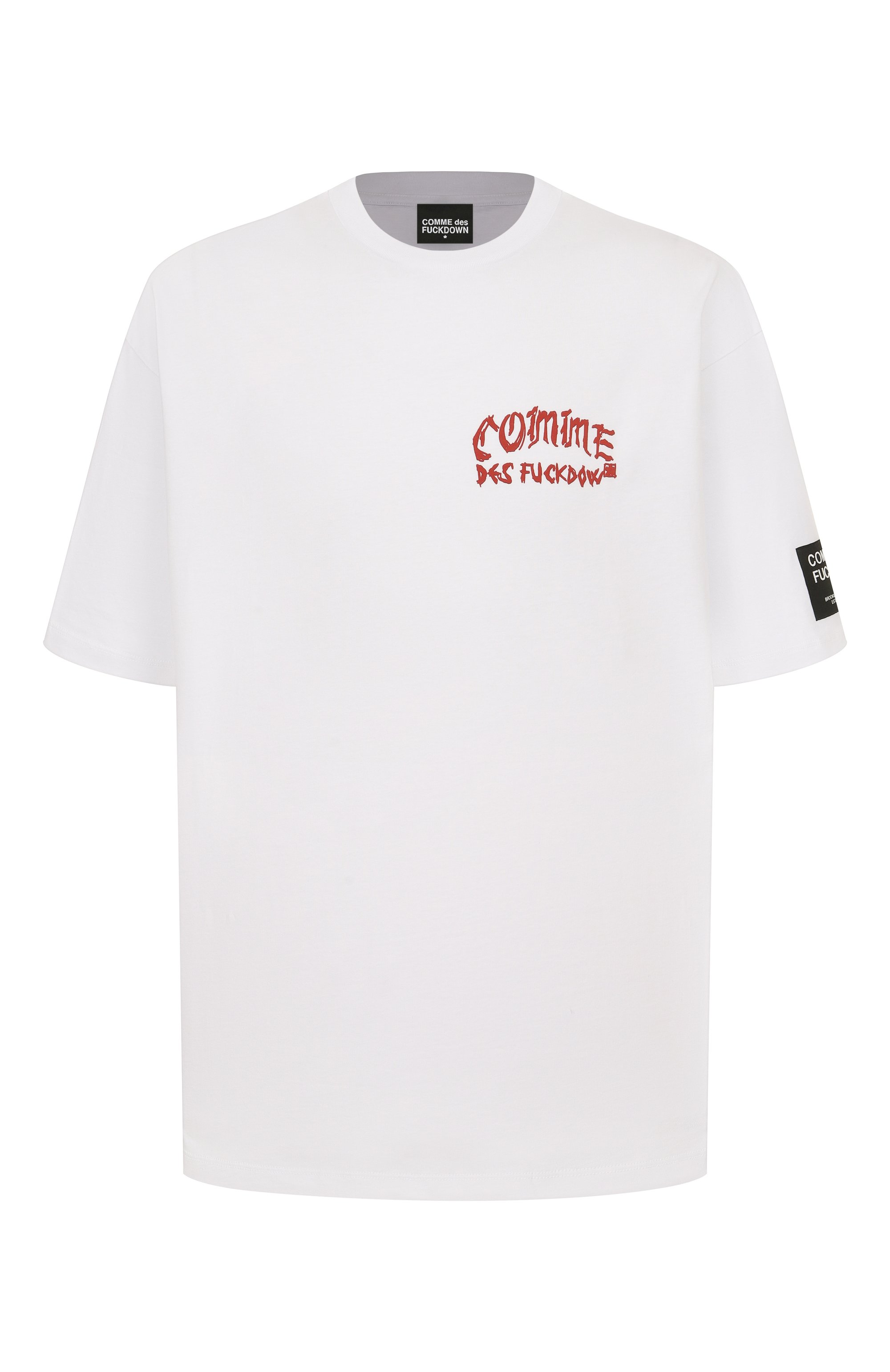 Хлопковая футболка COMME DES FUCKDOWN, арт. CFABW01517, фото 1
