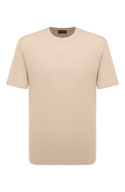 Мужская льняная футболка ZEGNA, арт. UD376A7/D783