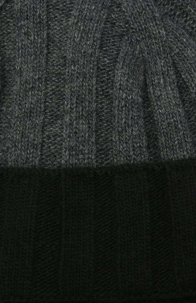 Мужская шапка из шерсти и кашемира ZEGNA серого цвета, арт. Z2I36H/B22 | Фото 3 (Материал: Кашемир, Шерсть, Текстиль; Кросс-КТ: Трикотаж; Нос: Не проставлено)