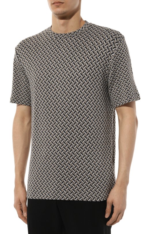 Футболка из вискозы Giorgio Armani 3DSM77/SJEGZ Серый  3DSM77/SJEGZ Фото 3