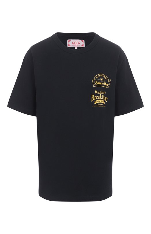 Хлопковая футболка AECA WHITE AWCMSSBBTTSSO007A2.BLACK (XL) Чёрный AWCMSSBBTTSSO007A2.BLACK (XL)