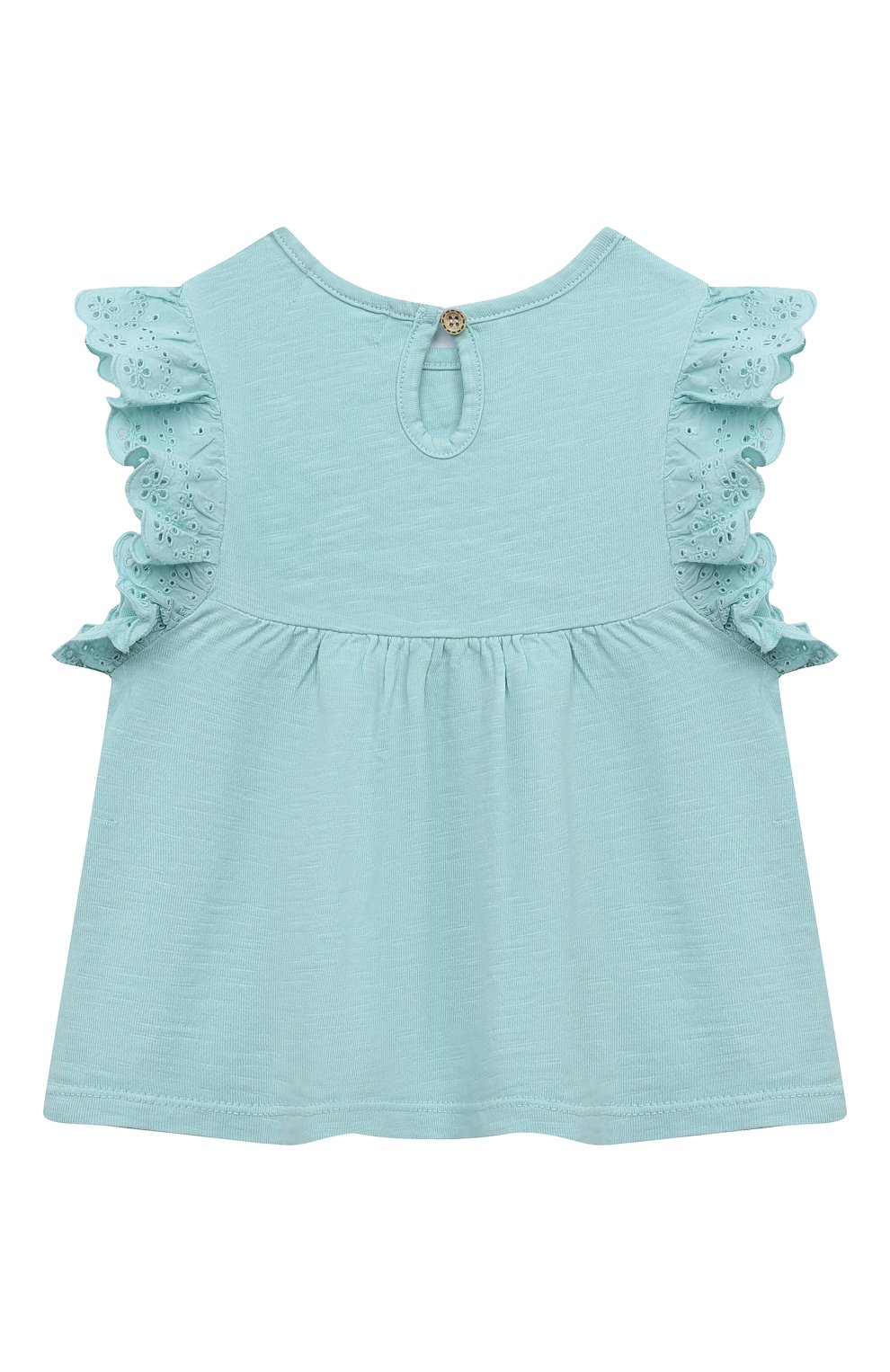 Хлопковый топ BABYBU зеленого цвета по цене 4350 руб., арт. PB2023S22, фото 2 Хлопковый топ BABYBU, арт. PB2023S22, фото 2