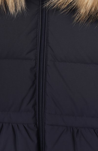 Пуховое пальто с отделкой из енота IL GUFO, арт. A25GGP0005N0108/5-8, фото 3