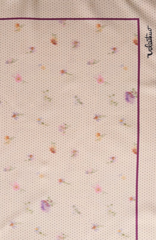 Шелковый платок Valentino 8W2EI114/JJA Бежевый  8W2EI114/JJA Фото 4