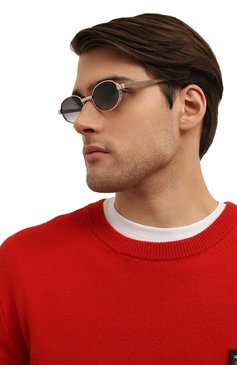 Женские солнцезащитные очки BALI EYEWEAR черного цвета, арт. VENUS B2C3 | Фото 3 (Региональные ограничения белый список (Axapta Mercury): Не проставлено; Нос: Не проставлено; Кросс-КТ: С/з-унисекс; Тип очков: С/з; Материал: Металл; Очки форма: Овальные; Оптика Гендер: оптика-унисекс)