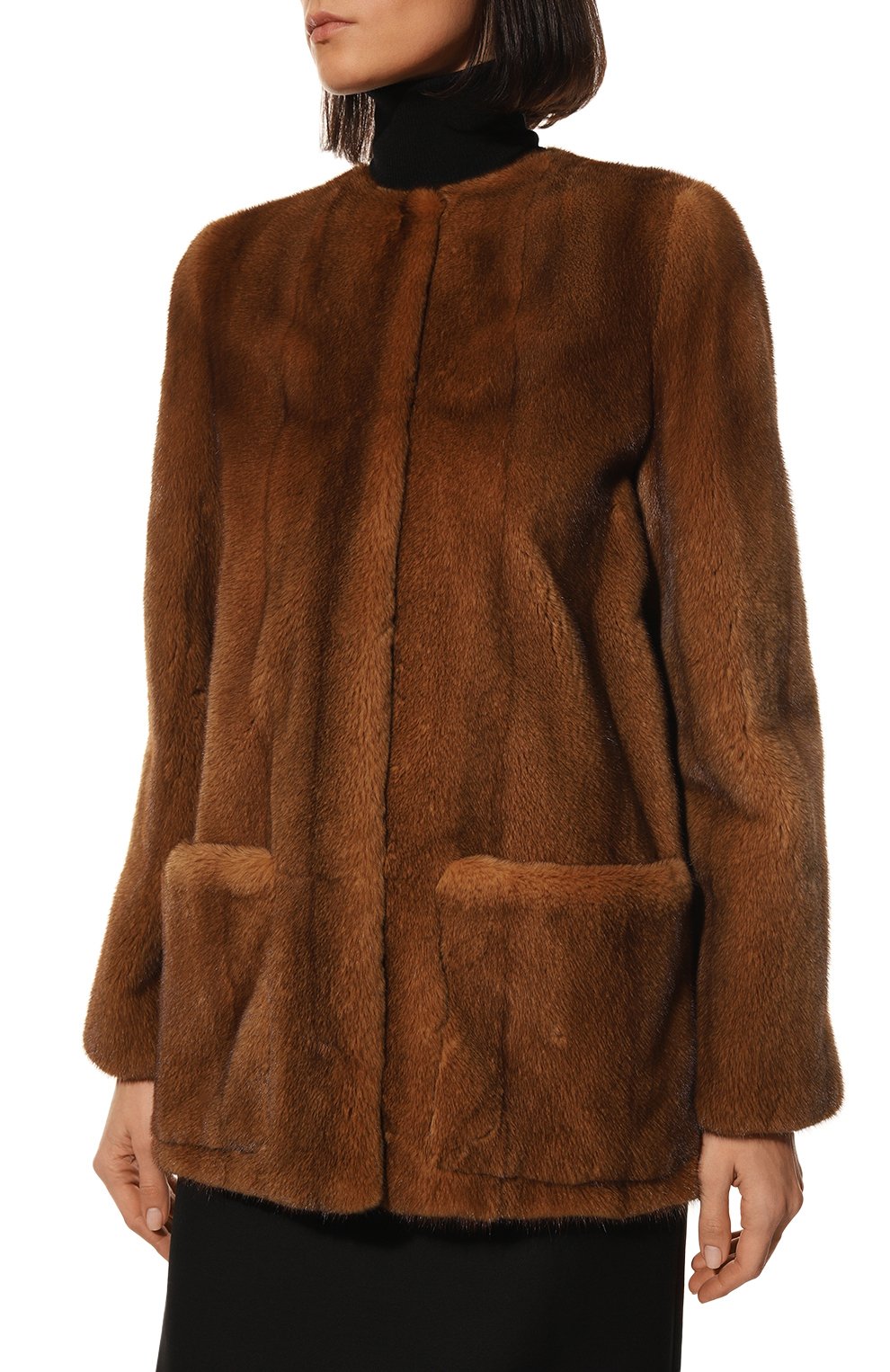 Шуба из меха норки GIULIA GURMAN, арт. J02214078, фото 3