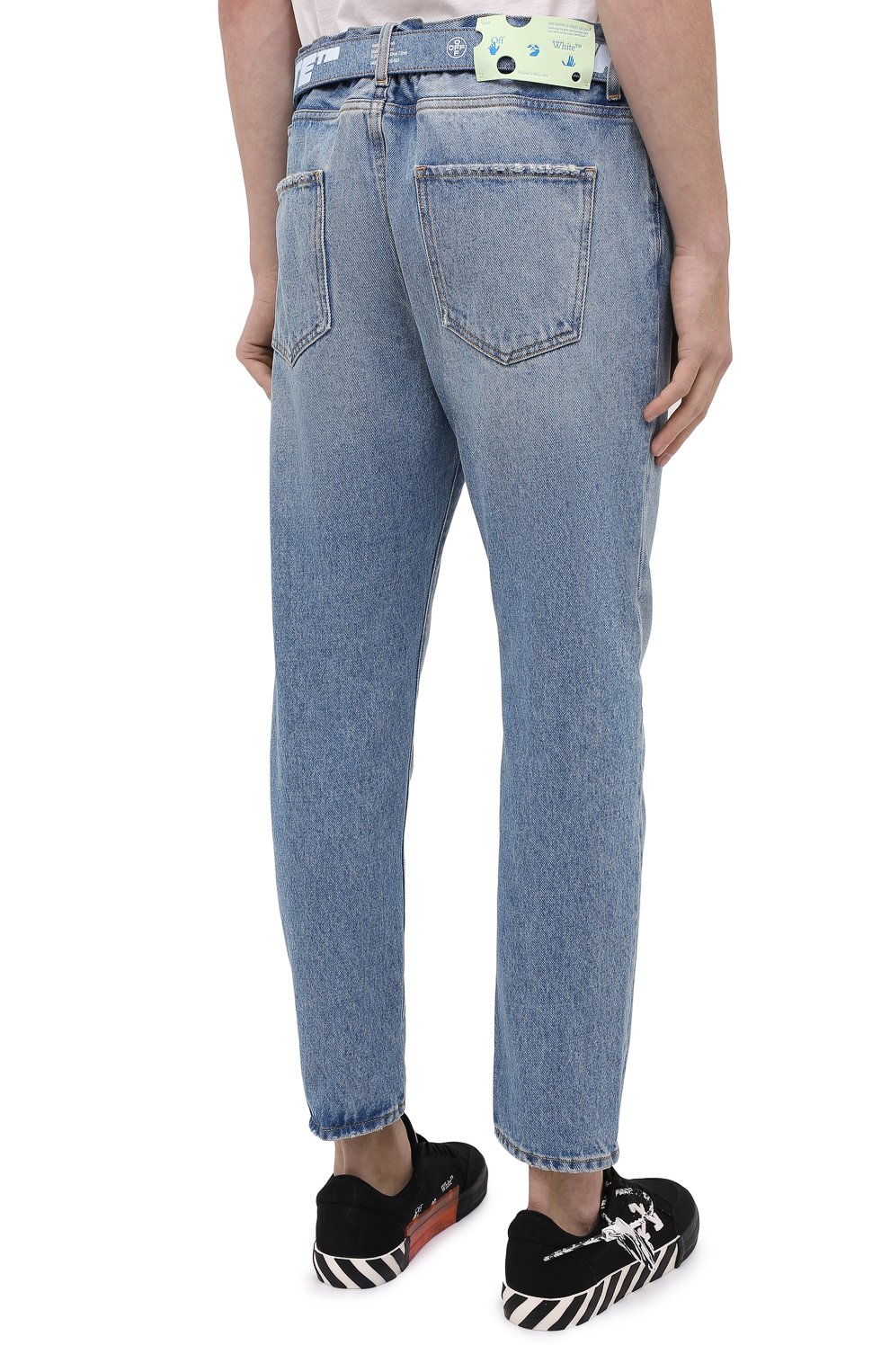 Джинсы OFF-WHITE синего цвета по цене 59550 руб., арт. 0MYA005R21DEN003, фото 4 Джинсы OFF-WHITE, арт. 0MYA005R21DEN003, фото 4