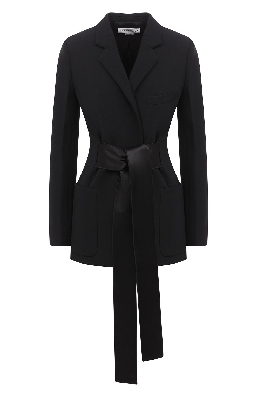 Жакет VICTORIA BECKHAM черного цвета по цене 162500 руб., арт. 1320WJK001461A, фото 1 Жакет VICTORIA BECKHAM, арт. 1320WJK001461A, фото 1