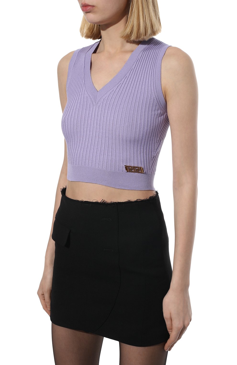 Шелковый топ VERSACE, арт. 1003604/1A02470, фото 3