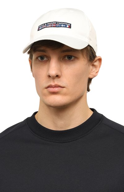 Бейсболка PAUL&SHARK белого цвета по цене 11100 руб., арт. C0P7101, фото 2 Бейсболка PAUL&SHARK, арт. C0P7101, фото 2