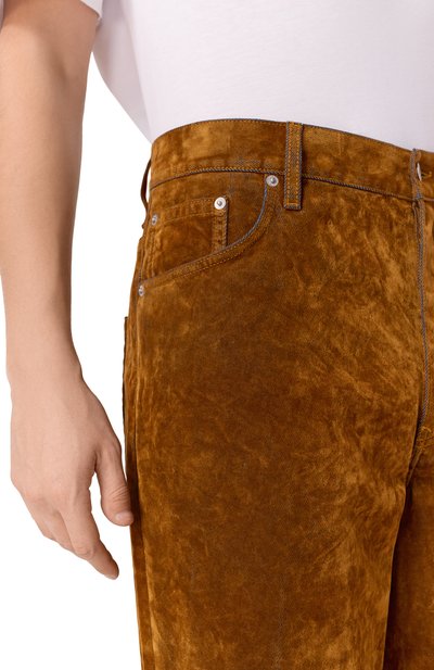 Бархатные брюки pine DRIES VAN NOTEN, арт. 020927-2392-105, фото 5