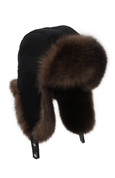 Шапка-ушанка с отделкой из меха соболя майкл FURLAND, арт. 0201414210022100003, фото 1