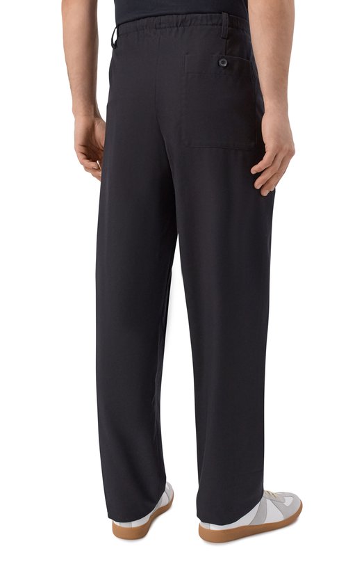 Брюки из хлопка и шерсти Dries Van Noten 020906/3302 Чёрный  020906/3302 Фото 4