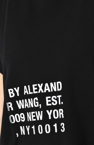 Хлопковая футболка свободного кроя с круглым вырезом ALEXANDERWANG.T, арт. 4C181024E9, фот о 5
