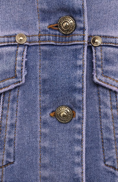 Джинсовая куртка VERSACE JEANS COUTURE голубого цвета по цене 54450 руб., арт. C0HWA960-WDP416/AR97Y, фото 5 Джинсовая куртка VERSACE JEANS COUTURE, арт. C0HWA960-WDP416/AR97Y, фото 5