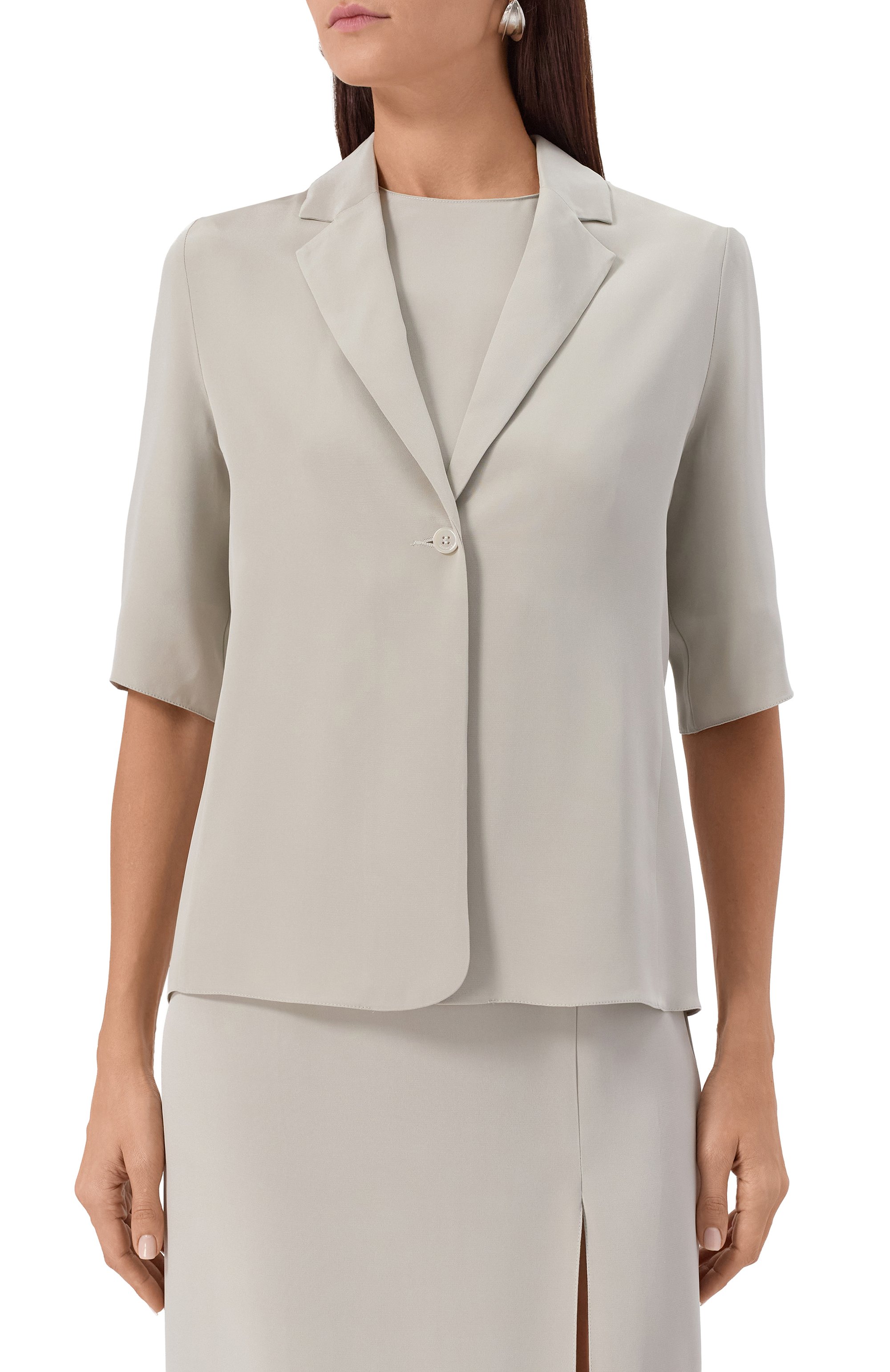 Шелковая блузка 12 STOREEZ, арт. 133936, фото 3