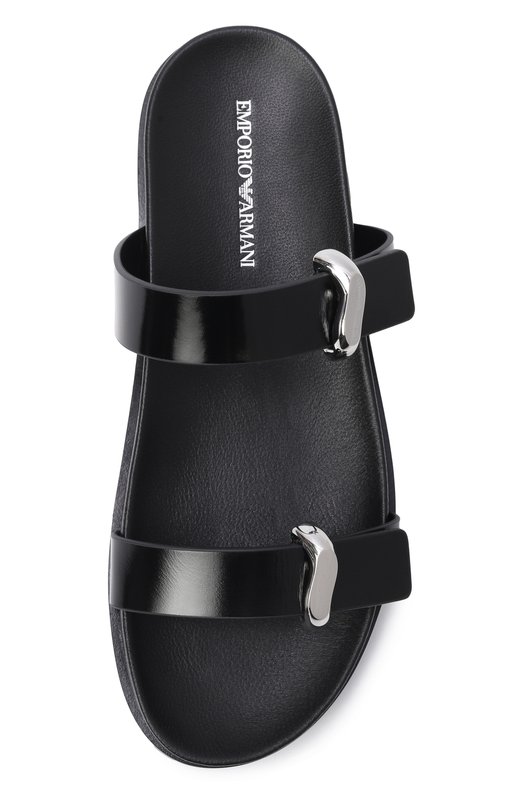 Кожаные шлепанцы Emporio Armani EW004050/AF21961 Чёрный  EW004050/AF21961 Фото 6